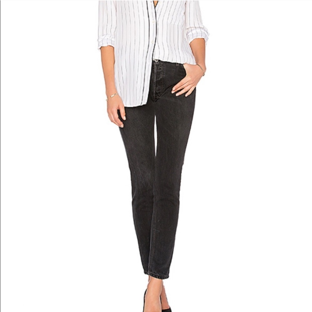 cropped re/done jeans